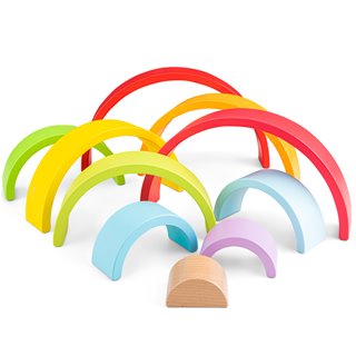 Rainbow stacker - 10 pieces